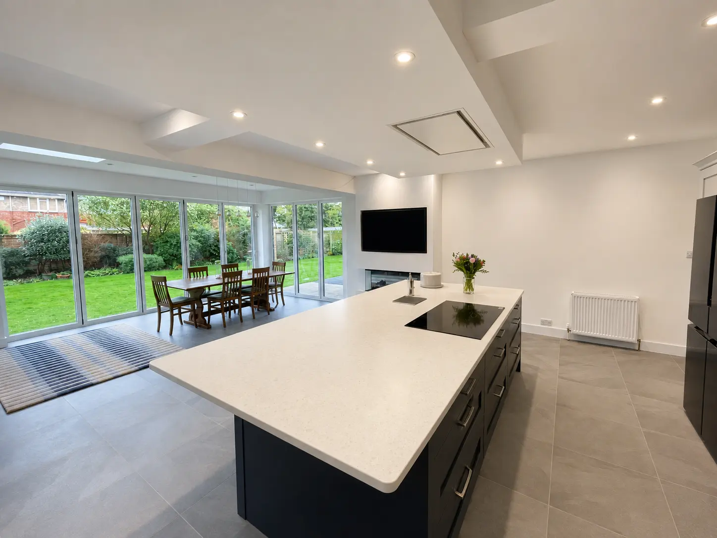 Completed kitchen and garden extension
